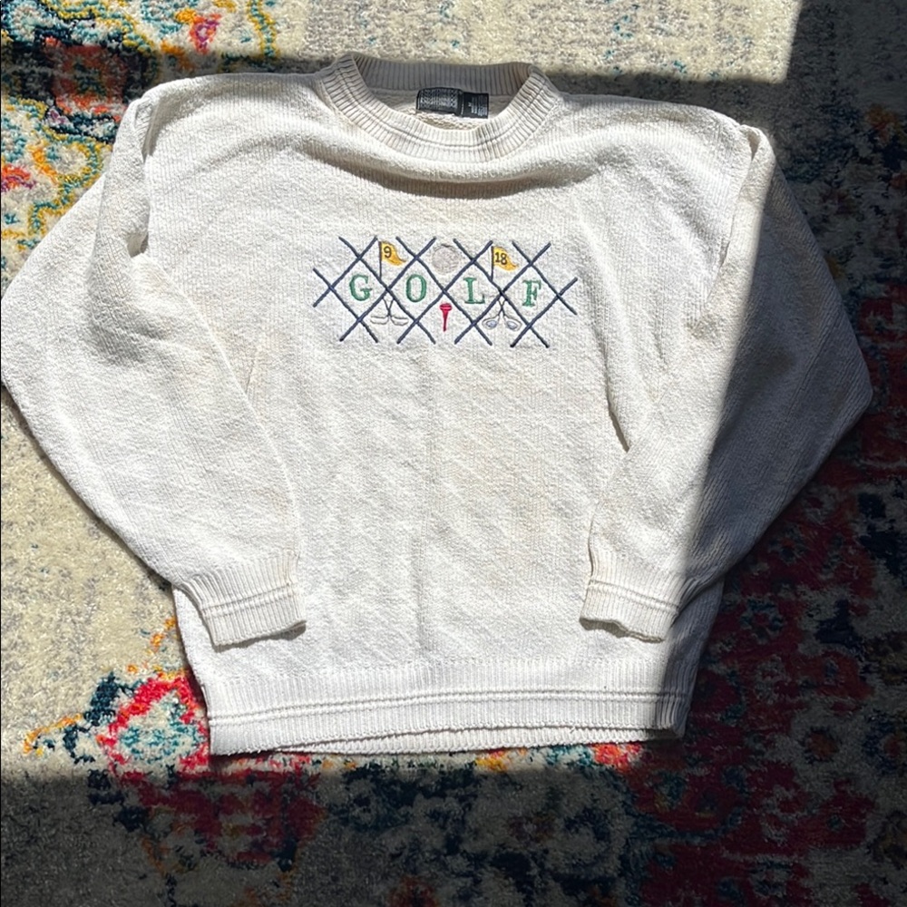 Classic White Crewneck Sweater